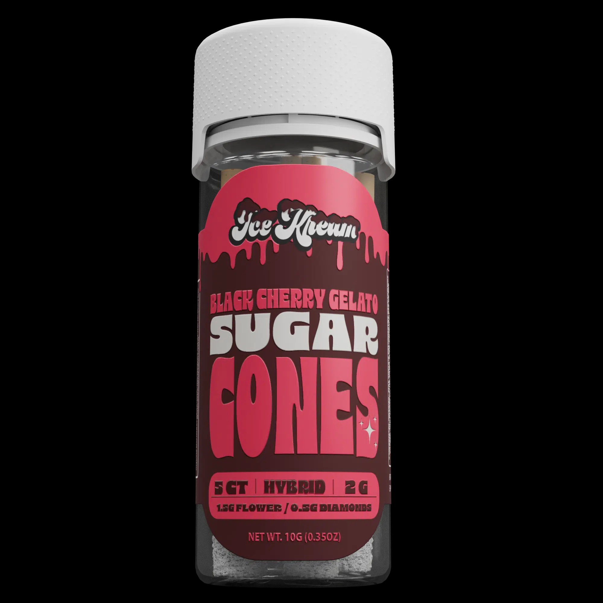 Black Cherry Gelato Sugar Cones Black Cherry Gelato Sugar Cones